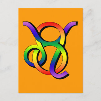 GLBT Leo & Taurus Postcard