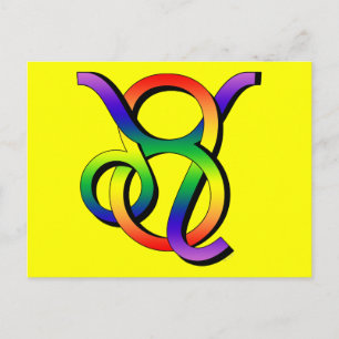GLBT Leo & Taurus Postcard