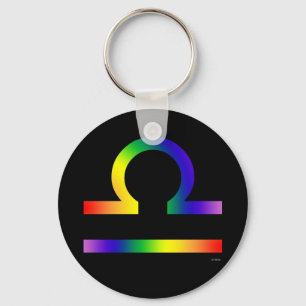 GLBT Libra Keychain