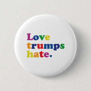 GLBT Love Trumps Hate 2 Inch Round Button
