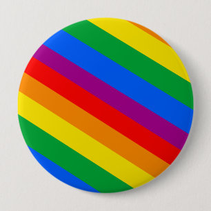 GLBT Pride Stripes 2 4 Inch Round Button