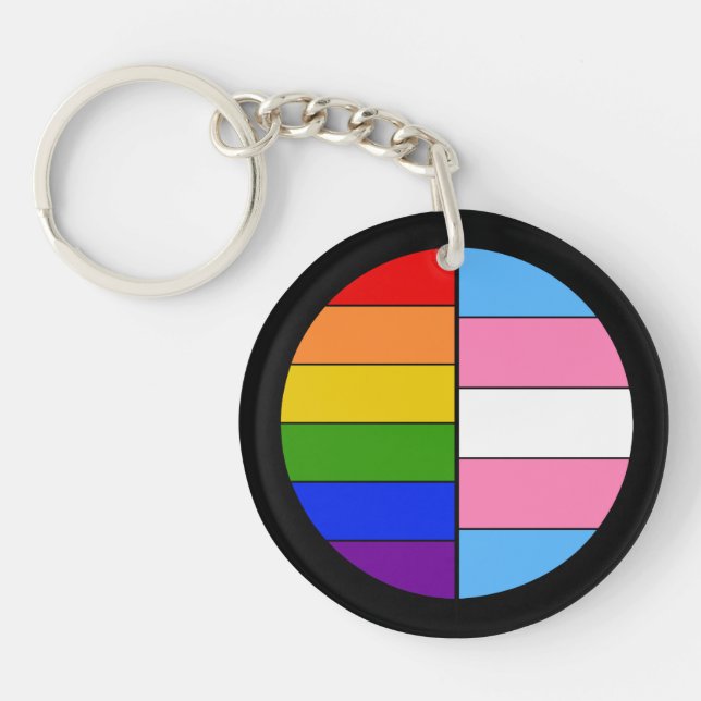 GLBT Solidarity Keychain (Acrylic) (Front)