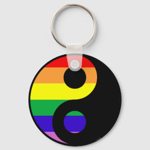 GLBT YinYang Keychain