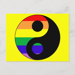 GLBT YinYang Postcard