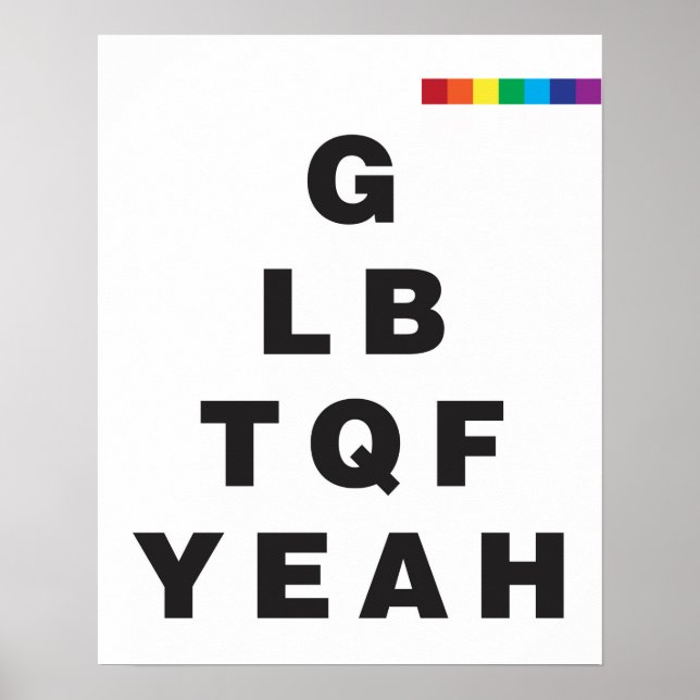 GLBTQF Yeah! Poster (Front)