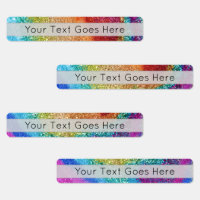 Gleaming Rainbow Glitter Swirl