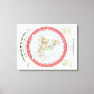 Gleason's NEW STANDARD MAP OF THE WORLD - Canvas