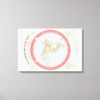 Gleason's ~NEW STANDARD MAP OF THE WORLD~ Poster Canvas Print