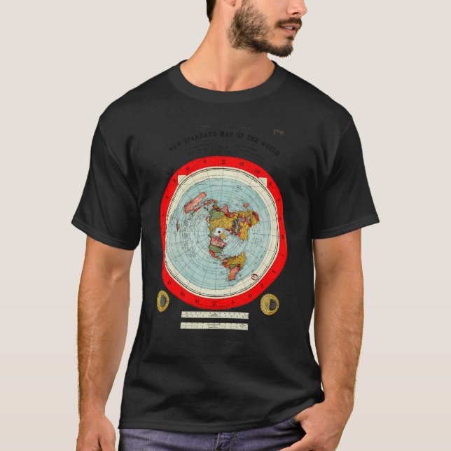 Gleason'S New Standard Map Of The World T-Shirt (Front)
