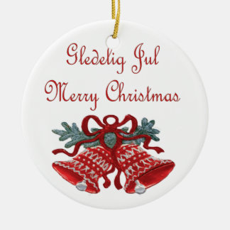 Gledelig Jul Ceramic Ornament