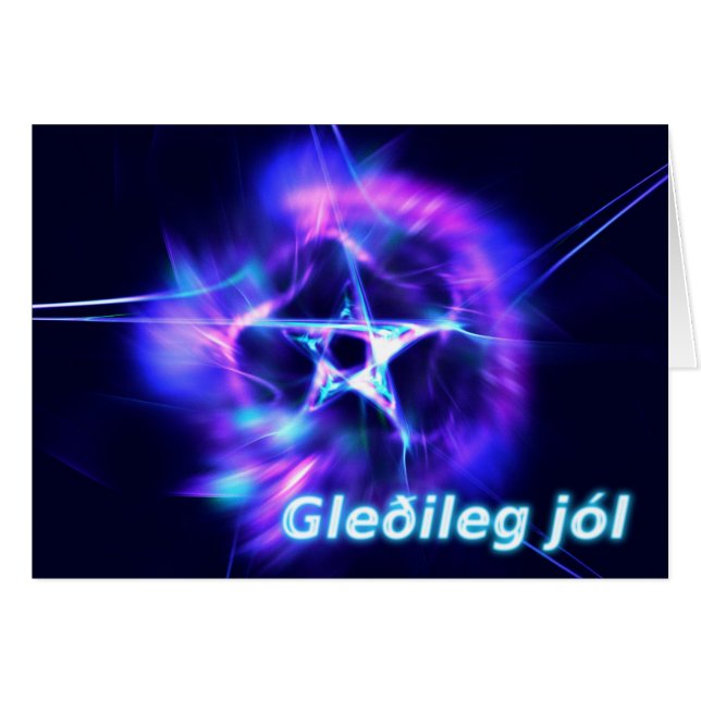 Gleðileg jól - Bright Star (Front Horizontal)