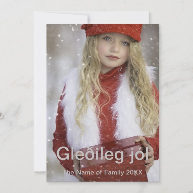 Gleðileg jól holiday card (Front)
