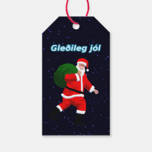 Gleðileg Jól - Santa Claus Gift Tags
