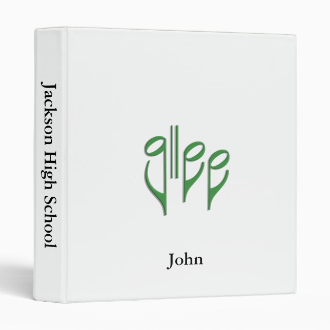 glee club binder (Front/Spine)