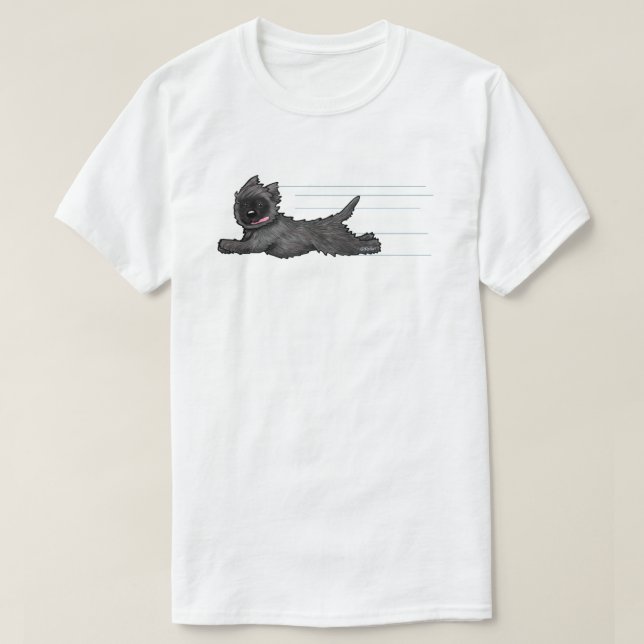 Gleeful Running Cairn T-Shirt (Design Front)