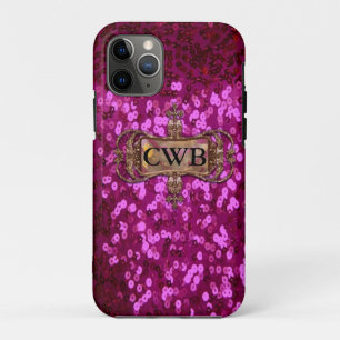 Gleem Shea II Pretty Bling Girl Monogram iPhone 11 Pro Case
