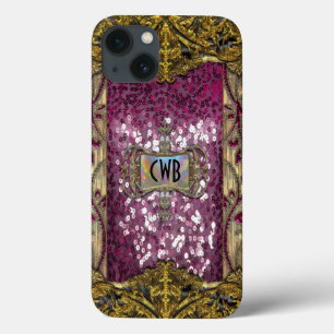 Gleemshore Grace Victorian bling Monogram iPhone 13 Case