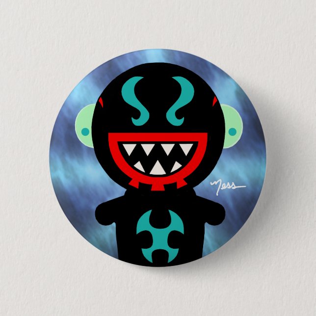 GLEEZBO 2 INCH ROUND BUTTON (Front)