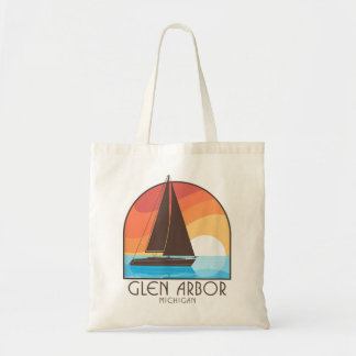Glen Arbor Michigan MI Sailboat  Tote Bag