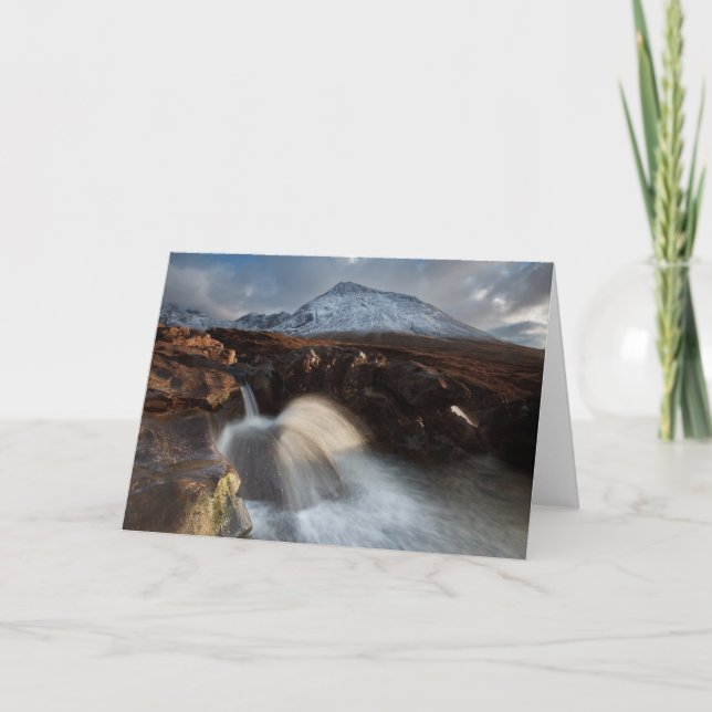 Glen Brittle. Fairy Pool. Card (Front)