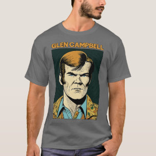 Glen Campbell Retro Style Fan Design T-Shirt