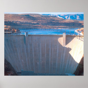 Glen Canyon Dam on the Colorado River at Page, Poster