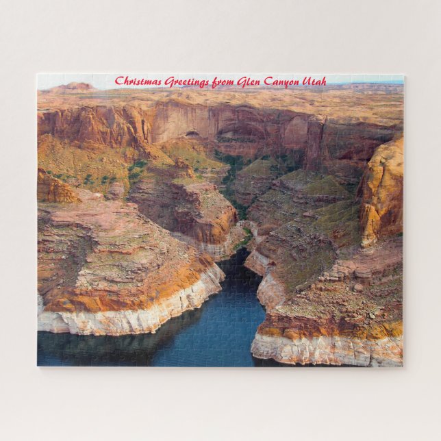 Glen Canyon Utah. Christmas Greetings Jigsaw Puzzle (Horizontal)