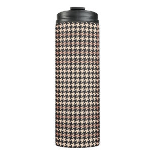 Glen Check Plaid Fashion Print Thermal Tumbler