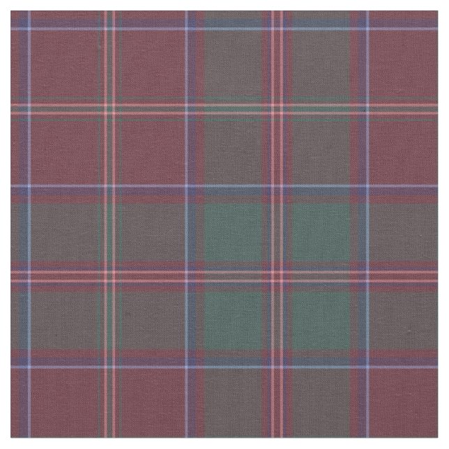 Glen Coe District Tartan Fabric (Close Up)