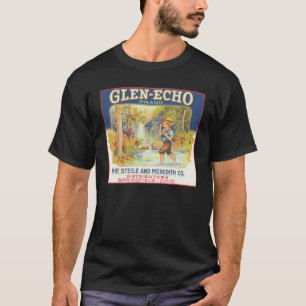 Glen-Echo Vintage Food Crate Label T-Shirt