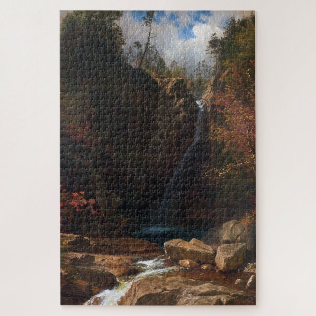 Glen Ellis Falls, Albert Bierstadt Jigsaw Puzzle (Vertical)