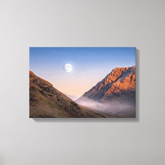Glen Etive Moon  Canvas Print (Front)