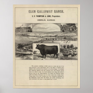 Glen Galloway Ranch, Oberlin, Kansas Poster