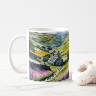 "Glen Garlands" Landscape Yorkshire Dales Scene Coffee Mug