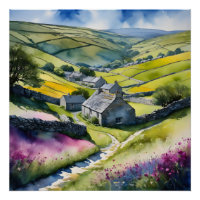 "Glen Garlands" Landscape Yorkshire Dales Scene