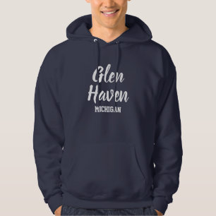 Glen Haven Michigan Printed Hoodie