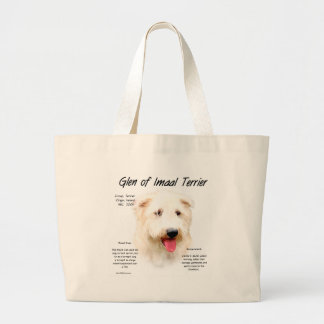 Glen of Imaal Terrier History Design Large Tote Bag