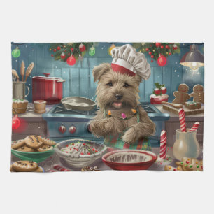 Glen of Imaal Terrier Holiday Baking: Festive Kitchen Towel