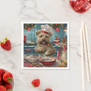 Glen of Imaal Terrier Holiday Baking: Festive Napkin