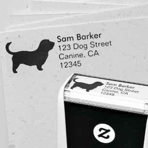 Glen of Imaal Terrier Long Tail - Return Address Self-inking Stamp