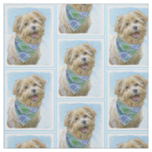 Glen of Imaal Terrier Painting - Original Dog Art Fabric