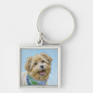 Glen of Imaal Terrier Painting - Original Dog Art Keychain