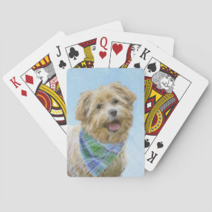 Glen of Imaal Terrier Painting - Original Dog Art Playing Cards