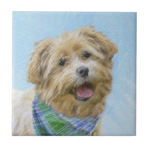 Glen of Imaal Terrier Painting - Original Dog Art Tile