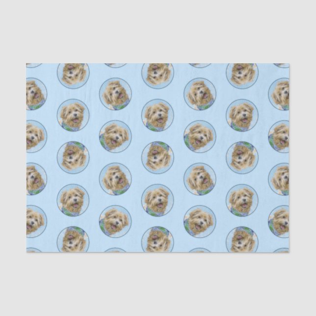 Glen of Imaal Terrier Painting Original Dog Art Tissue Paper (Front)