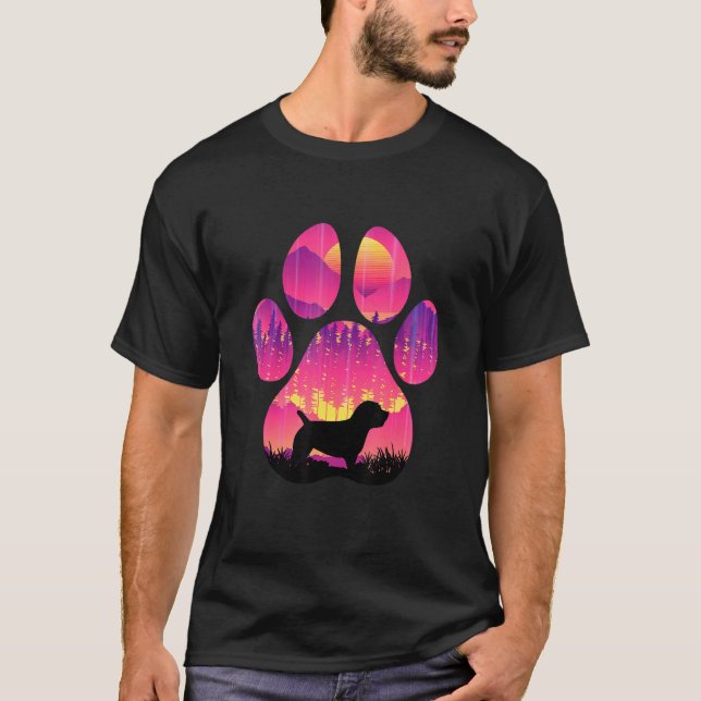 Glen of Imaal Terrier Paw Mom Dad Dog  Women Men T-Shirt (Front)