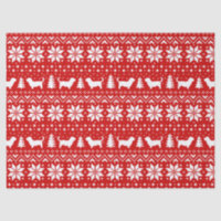 Glen of Imaal Terriers Christmas Pattern Red