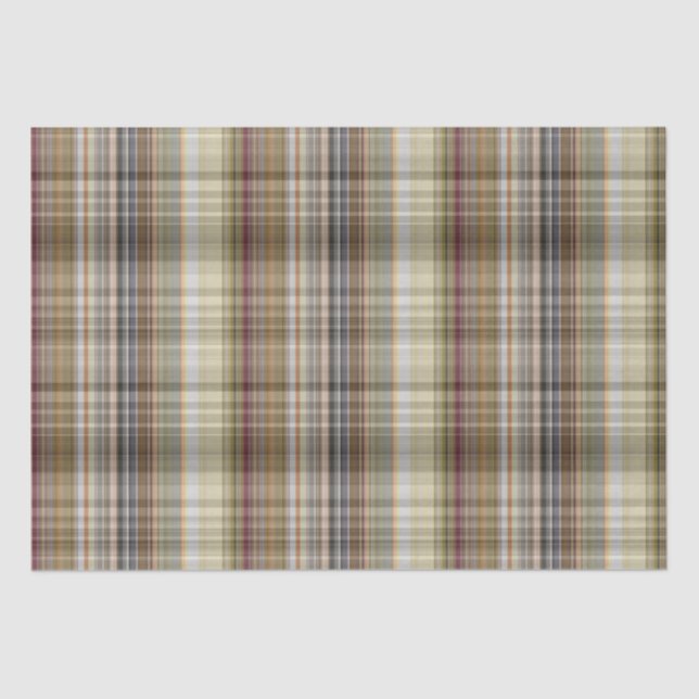 Glen Plaid Rich Colour Tissue Paper (Front)