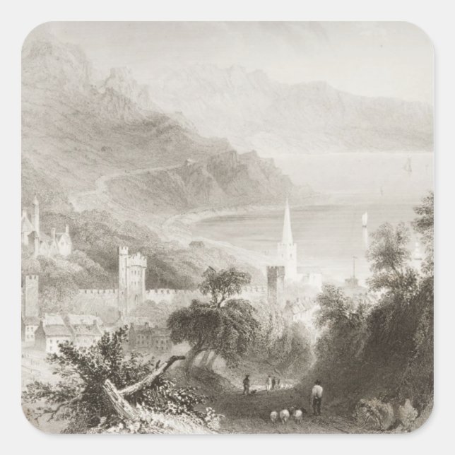 Glenarm, County Antrim, Northern Ireland Square Sticker (Front)