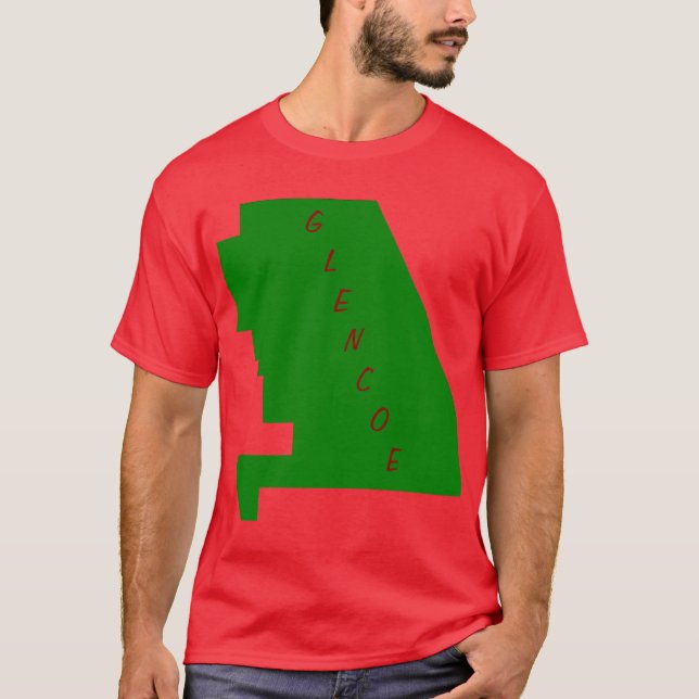 Glencoe IL map T-Shirt (Front)